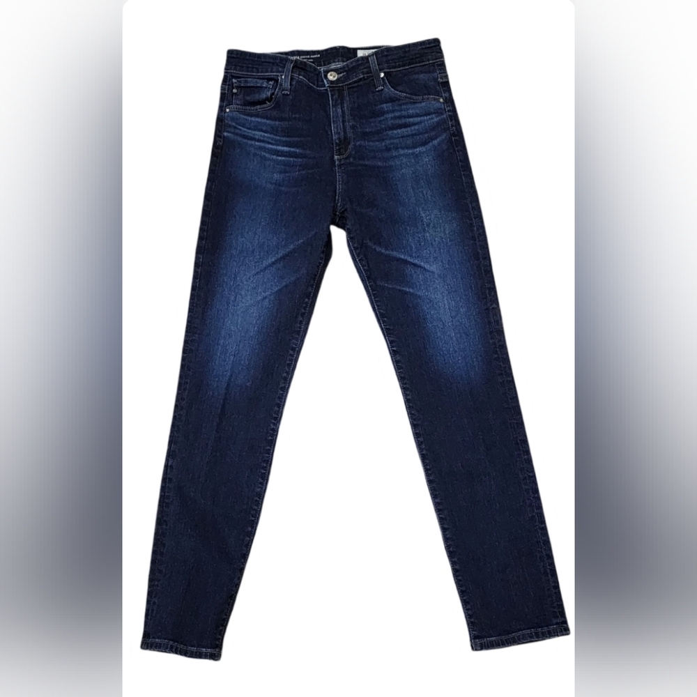 Anthropologie Adriano Goldschmied high rise Stevie ankle dark wash, size 28R